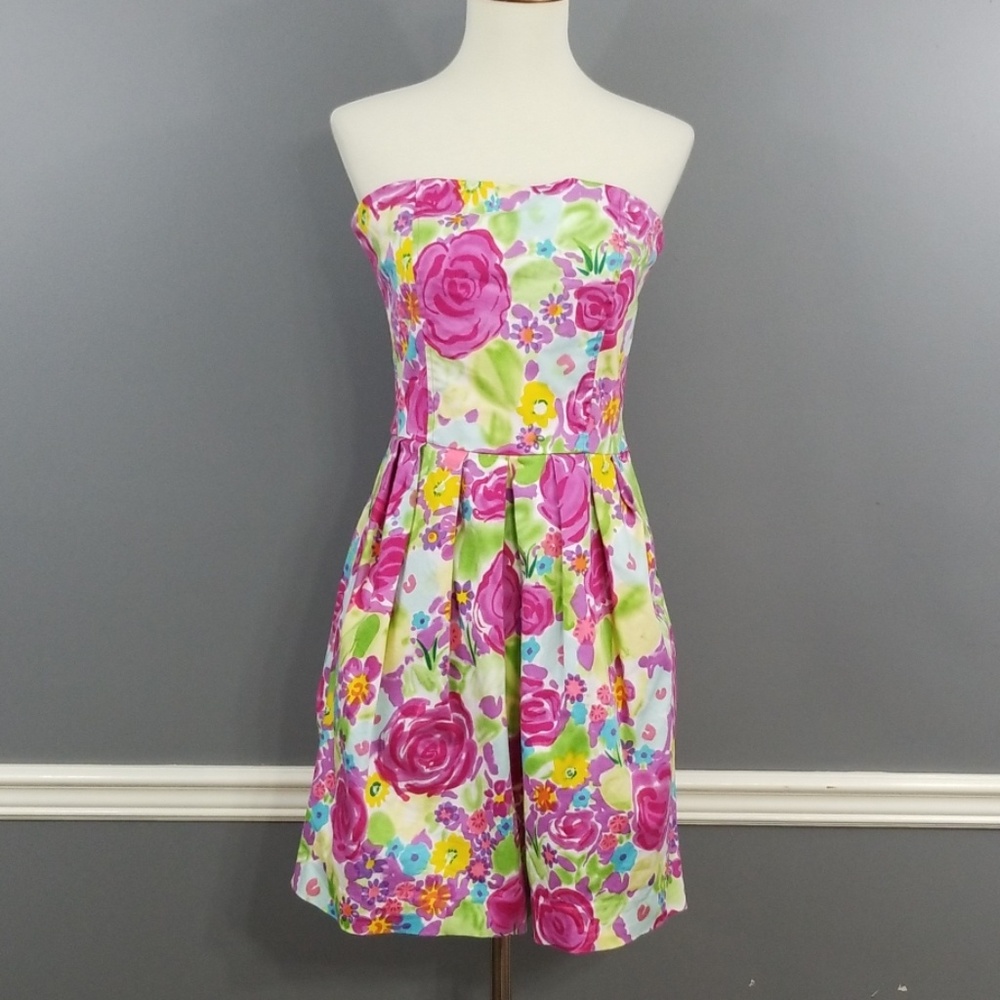 Tulle strapless dress - Picture 1 of 8